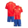 Camisola + Calções Espanha Criança Equipamento 1ª Euro 2024